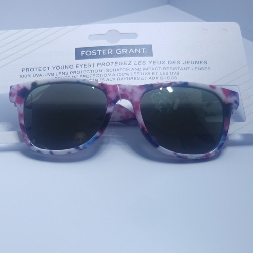 Foster Grant Marble Pink and Blue Sunglasses For Kids